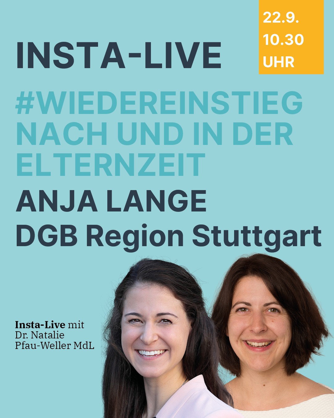 Insta-Live mit Anja Lange - "Wiedereinstieg nach der Elternzeit"