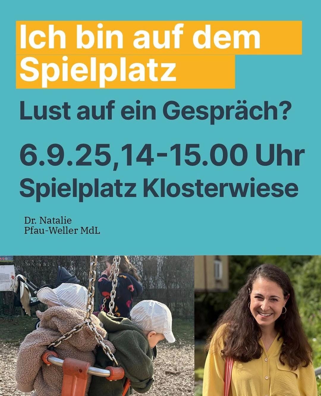 Ich bin auf dem Spielplatz - Lust auf ein Gespräch?