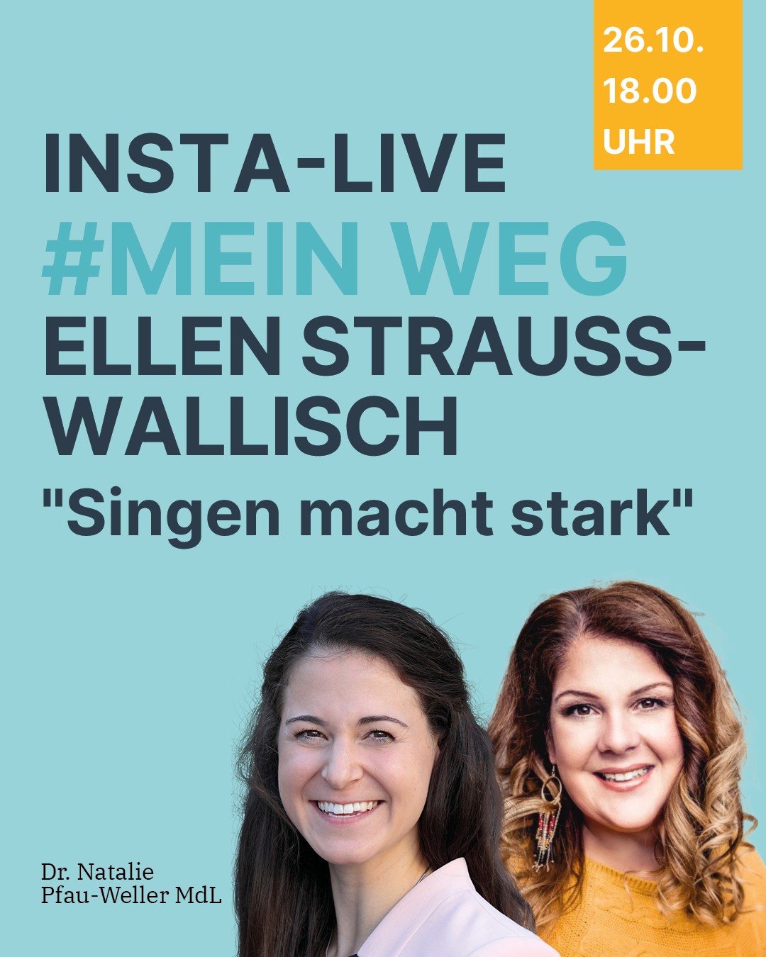 INSTA-LIVE #Mein Weg - mit Ellen Strauss-Wallisch - Singen macht stark