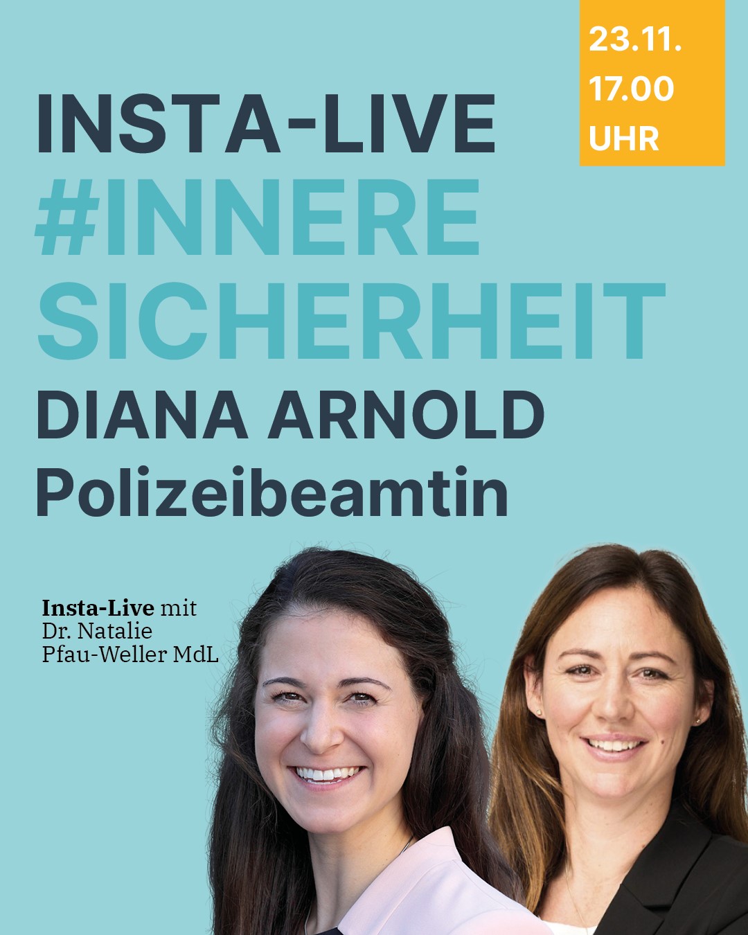 INSTA-LIVE #Innere Sicherheit - mit Diana Arnold