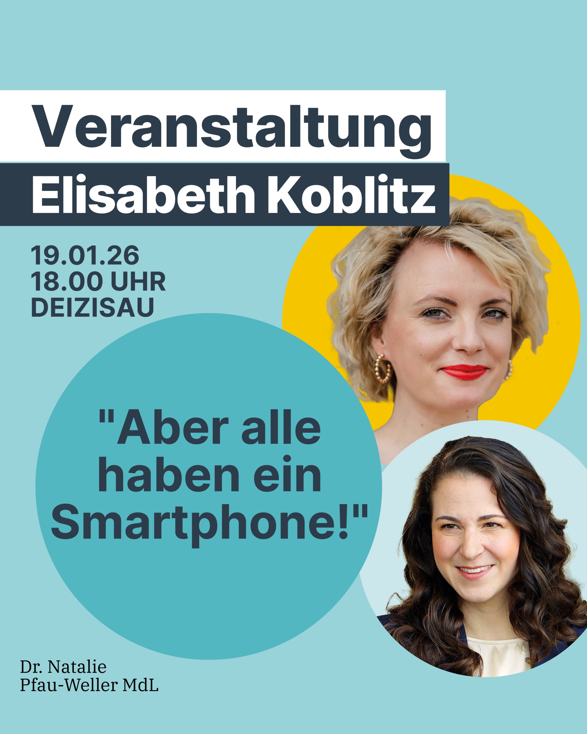 "Aber alle haben ein Smartphone!" - Veranstaltung mit Elisabeth Koblitz