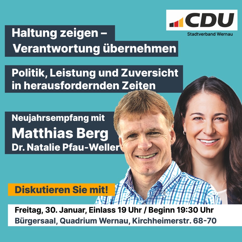 Neujahrsempfang der CDU Wernau mit Matthias Berg
