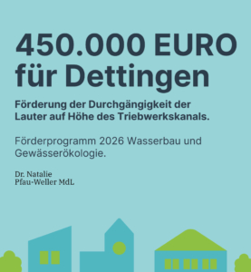 Förderprogramm 2026 Wasserbau und Gewässerökologie